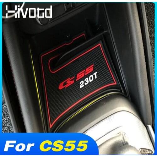 Hivotd Armrest Storage Box Central Control Container Organizer Case Interior Accessories For Changan CS55 2017 2018 2019 2020