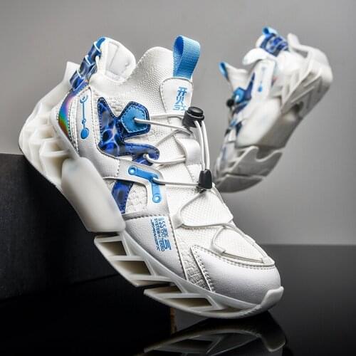 INS Chunky Blade Sneakers Elastic Band Running Men Shoes High Quality Non-Slip Sports Zapatillas Large Size Dropshipping Zapatos