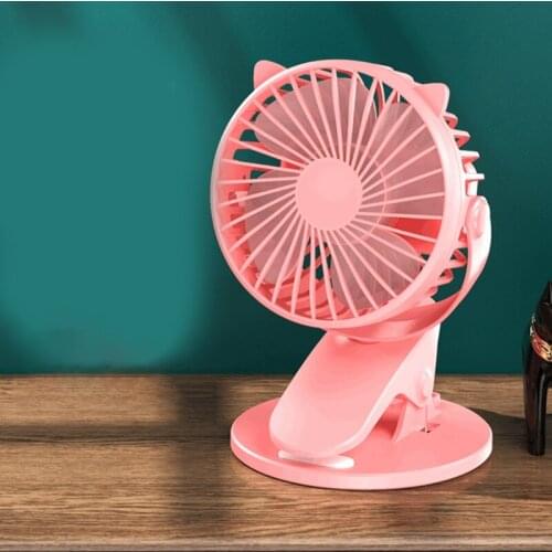 New Hot Sale USB Rechargeable Clip Desktop/Table Fan Mini Portable Clamp Fan 360degree Rotating Ventilator With Air Cool
