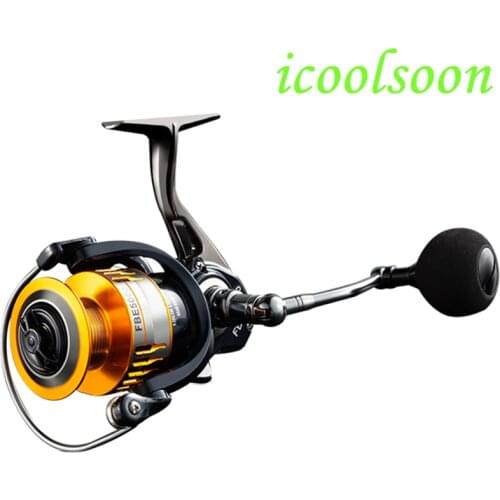 ICOOLSOON All metal fishing reels wheel no gap kastking baitcaster saltwater spinning reel 5.5:1