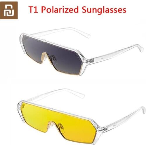 Qukan T1 Polarized Sunglasses Driving Lens Transparent Color-changing HD Polarized Anti-UV Block Glare Sun Glasses Unisex