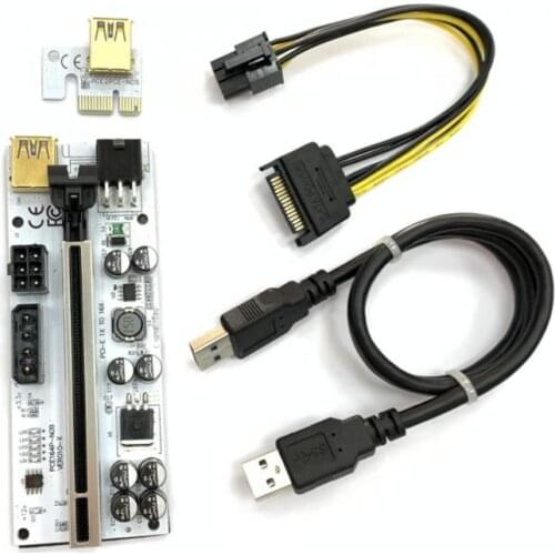 Riser VER010 USB 3.0 PCI-E Riser VER010-X Express Cable Riser For Video Card X16 Extender PCI-E Riser Card For Mining