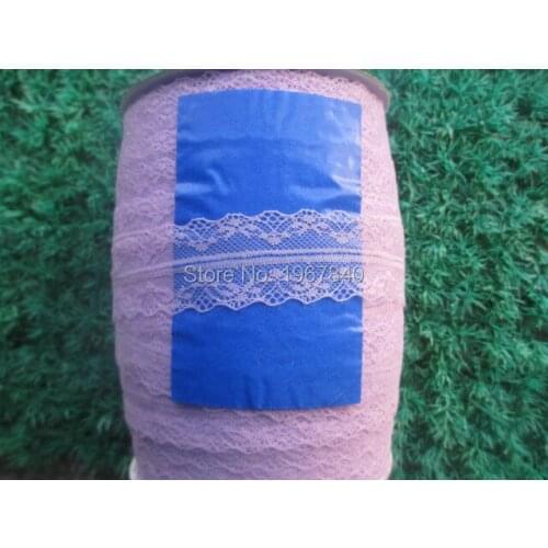 38 mm width of purple lace fabric 10 yards / lot DIY clothing accessories Ribbon lace embroidery on both sides