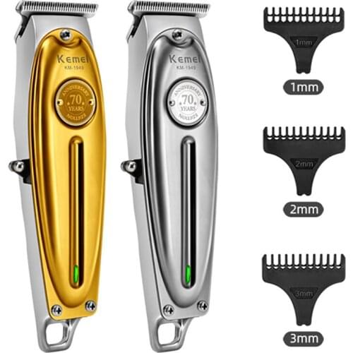 Kemei KM-1949 Hair Cutter Men Clipping Machine Hair Clipper Rechargeable Haircut Barber Scissors Trimmer