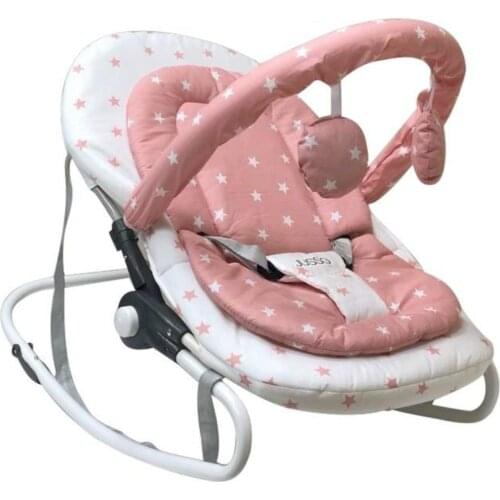 Dangle Main Lap Comfortable Padded Pink Color Baby Portable Home Travel Crib Together Sleeping Bed 3 Point Safety Arched