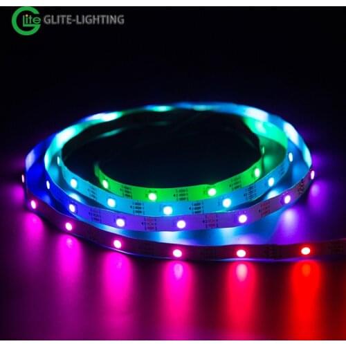 WS2812B Led Lights Addressable Piexls Strip Black White PCB IP30 65 67 WS2812 RGB 5V Strips light
