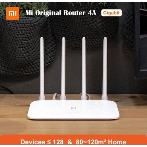 Xiaomi Mi 4A Router Gigabit Version 2.4GHz 5GHz WiFi 128MB DDR3 High Gain 4 Antenna APP Control Mi Router WiFi Repeater