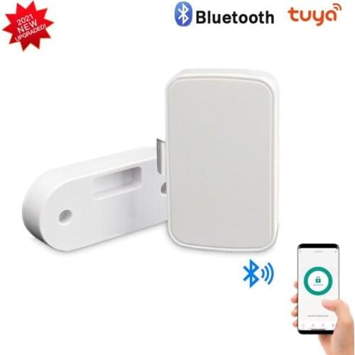 Tuya Smart Home Bluetooth-compatible Drawer Lock Lockless Invisible Lock File Cabinet Locks Wardrobe Drawer Security Switch