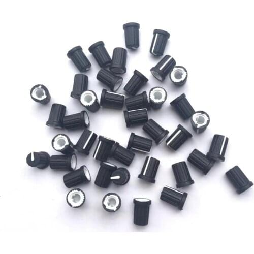 100pcs Replacement OEM DAA1204 TRIM / GAIN KNOB For Pioneer DJM800 DJM900 DJM2000 black color