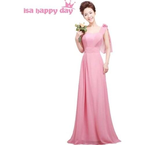 Women dress robes de soiree long formal elegant blush bride one shoulder purple evening gown 2020 fashion night dresses H1181