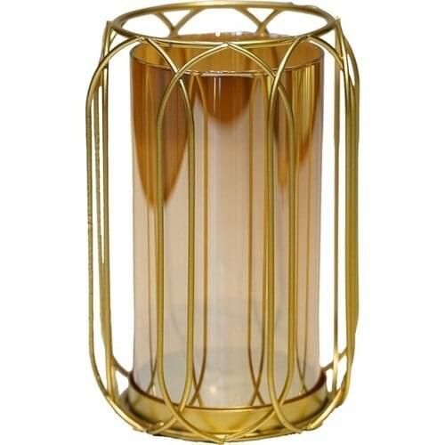Lucky Art Gold Candle holder 26 cm