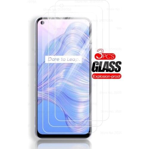 3pcs original tempered glass for oppo realme 7 5g 6.5'' smartphone 9h premium screen protectors tempered glass film guard cover