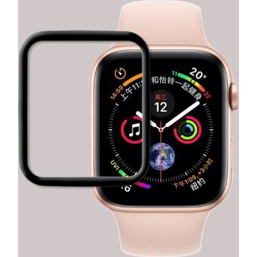 3D Tempered Glass For Apple Watch 38mm 42mm 40mm 44mm Series 4 Full Cover Curved Edge Screen Protector For iWatch