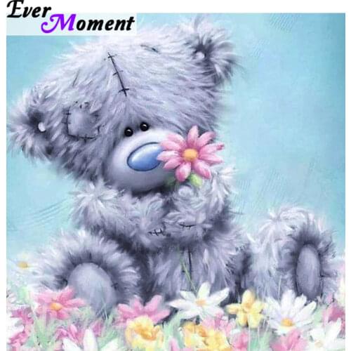 Diamond painting teddy bear tatty teddy cross stitch diy diamond embroidery painting wall picture cartoon full mosaic kit ASF772