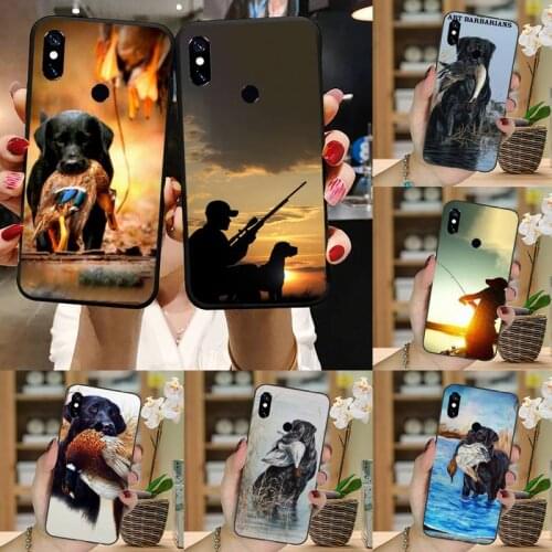 Fishing man and Hunting dog Phone Case For Xiaomi Redmi note 7 8 9 t k30 max3 9 s 10 pro lite
