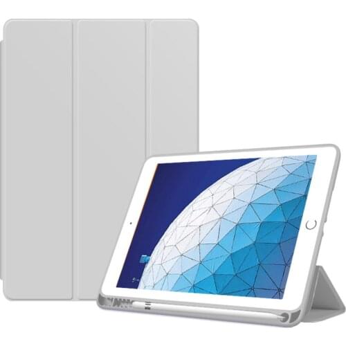 For Ipad Pro 12 9 11 10.5 Inch Air 4 Case Protective Case with Pen Slot Silicone Anti-drop Soft Shell