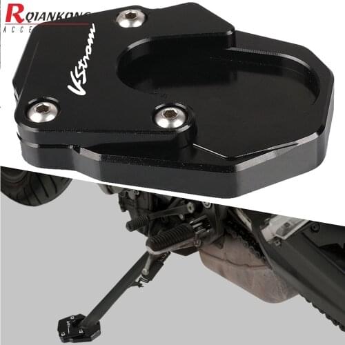 For SUZUKI V-STROM 1000 1000XT V STROM 1050 1050XT 2019 2020 2021 Motorcycle Kickstand Side Stand Extension Enlarger Pad Plate