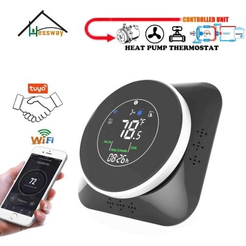 HESSWAY heat pump central heating thermostat google WIFI for 2p 4p air compressor regulator
