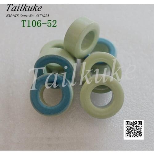 T106-52 Iron Powder Core Magnetic Ring Blue Green Ring 26.9*14.7*11.2 Winding Inductance Magnetic Ring 106-52