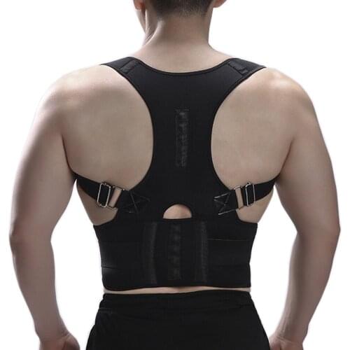 Magnetic Posture Corrector Neoprene Back Brace Straightener Shoulder Orthopedic Back Belt Spine Support Corset for Men Women