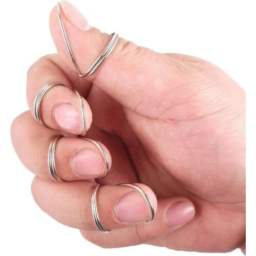 70% Hot Sale 4Pcs Metal Finger Ring Protector Plectrum Thumb Forefinger Picks for Guitar Bass Guitar Plectrum Sheath Медиатор