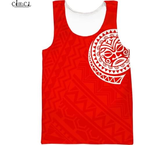 CLOOCL Fashion Gym Tank Tops Olynesian Style 3D Print Sleeveless Tanktop Men Women Streetwear Vest Fitness Drop Shipping