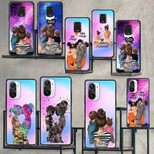 Softshell for REDMI K40 K30 K20 9 8 7 9t 8a Super Mom Baby Girl Boy Funda for REDMI 9 Prime 9i 7a 6a TPU Bumper Redmi Note 10 9