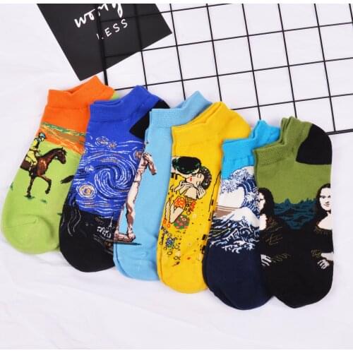 Peonfly Astronaut Summer Pug Sloth Happy Chicken Crew Street Ankle Cotton Short Funny Women Men Boat Socks Male Sock Slippers