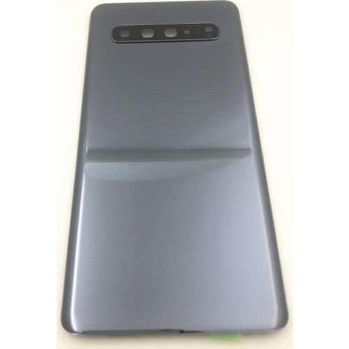New Back Battery Cover For Samsung Galaxy S10 G977 G977F 5G Version Rear Door Housing Glass Panel Part With Camera Lens