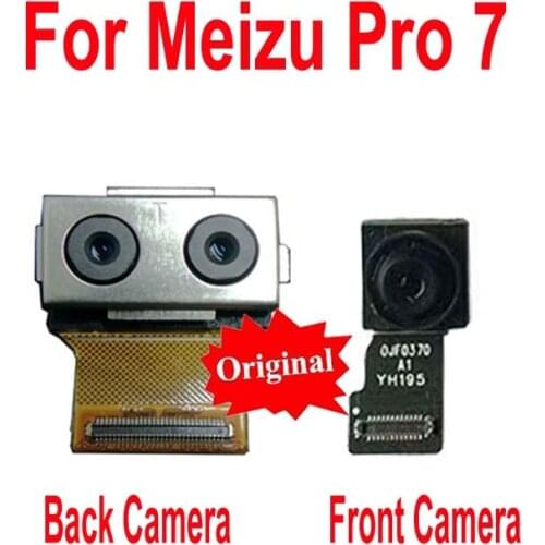 Original Tested Working Small Facing Front Camera For Meizu Pro 7 Pro7 M792M M792H Big Main Rear Back Camera Flex Cable