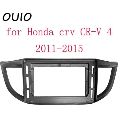 OUIO 10.1 inches car dashboard Double Din DVD frame decoration kit dashboard panel suitable for honda crv CR-V 4 2011-2015 frame