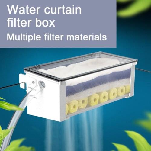 Turtle turtle tank filter water curtain submersible pump low water level manure suction top drip box filter box fish tank above