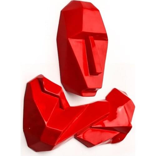 Hot Retro Resin Portraits Hanging Hotel Bar Wall Mural Wall Hanging King Kong Stereo Abstract Figure Ornaments Home Accessories