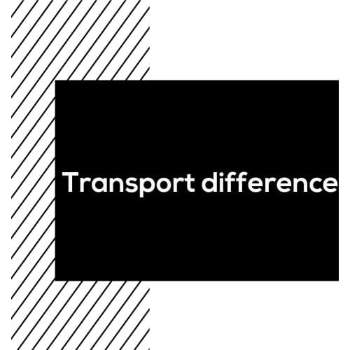 Transportation Cost Difference Different Link / Link to make up the price difference or Transportation cost
