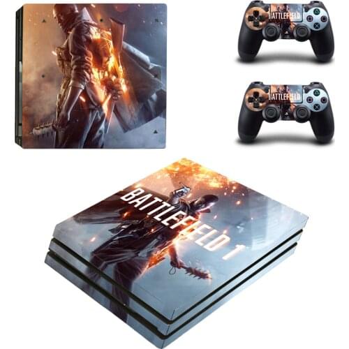 Battlefield 1 Style Skin Sticker for PS4 Pro Console And Controllers Decal Vinyl Skins Cover Style 0520