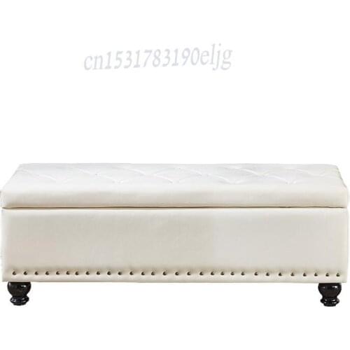 Solid Wood Door Change Shoe Stool Multifunctional Storage Stool Storage Bar Stool Clothing Store Sofa Stool Fitting Room Stool L