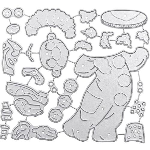 896A Tiger Carbon Steel Scrapbooking Embossing Stencil, 4.13x3.74In DIY Printing Steel Mould for Album Paper Card Making