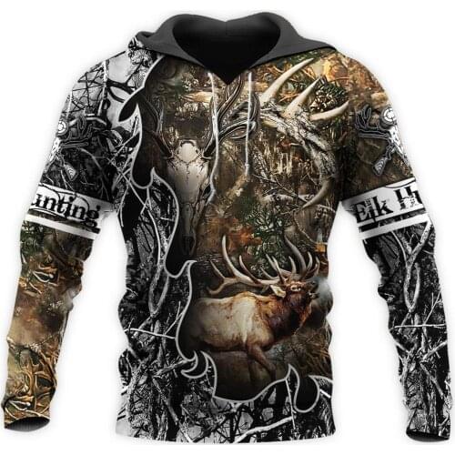 Camo AMO HUNTING ANIMALS deer ART 3D Hoodies Hoodie Men Women New Fashion Hooded Sweatshirt Long Sleeve casual Pullover-5