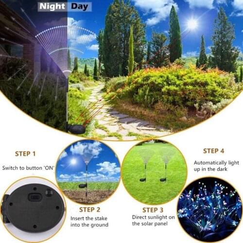 90 /120/150 LED Solar Powered Outdoor Grass Dandelion Fireworks Lamp For Garden Lawn Landscape Lamp Holiday Light