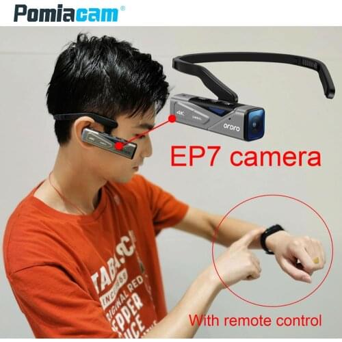 Ordro EP7 Video Camera 4K Camcorder Full HD 30FPS Wearable Waterproof Camara Filmadora Vlog Camera DVR Support Phone APP