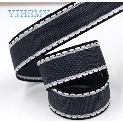 YJHSMY G-181028-1466,10yards 25mm,Solid color Hook lace Printed grosgrain Ribbons,Wedding decoration DIY wrapping materials