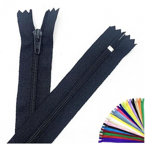 50Pcs 3# 30Cm (12 Inches) Closed Nylon Coil Zipper Tailor Sewing Process Are Available Zippers Bulk (20 Colors)