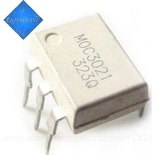 10pcs/lot MOC3021 3021 DIP-6 In Stock