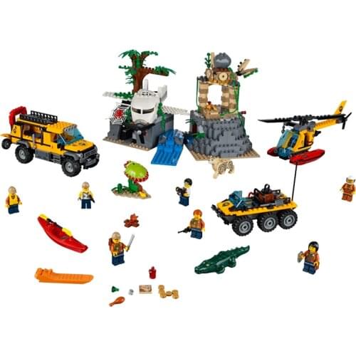 10712 City Series Jungle Exploration Field 60161 Childrens Building Block Toy Gifts