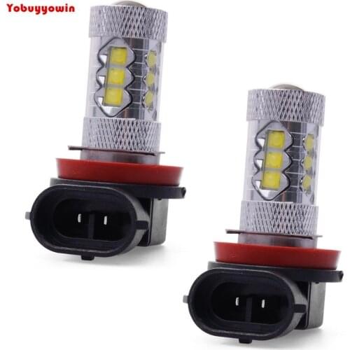 2 x H11 H8 PGJ 192 16 80W CREE XP-E Chips LED voiture tournant signal lumineux Phares antibrouillard blanc