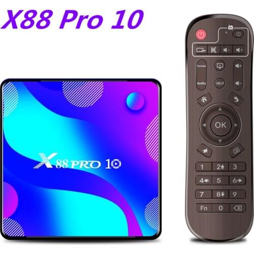 2021 Tv Box X88 PRO 10 Android 10 Smart TV Box 4GB 32GB 64GB 128GB Rockchip RK3318 MX3 Voice I8 X88 Pro 10 Box Set Top Player