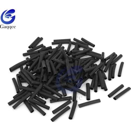 3.5mm 400pcs Assorted Polyolefin Shrinking Heat Shrink Tube Sleeves Wrap Wire Insulated Sleeving Tubing Set 2:1 Black