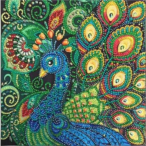 5D special diamond painting new cartoon peacock embroidery decoration home decoration