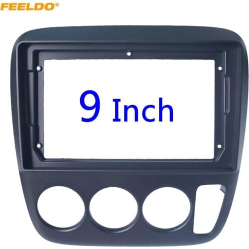 FEELDO Car Stereo 2Din Fascia Frame Adapter For Honda CRV 1998 9" Big Screen Audio Dash Fitting Panel Frame Kit #HQ6450