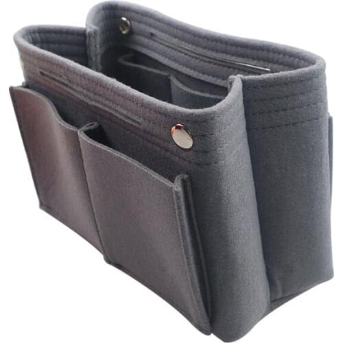 Brand Make up Organizer Felt Insert Bag For Handbag Travel Inner Purse Portable Cosmetic Bags Fit Various Brand Bags Never Full